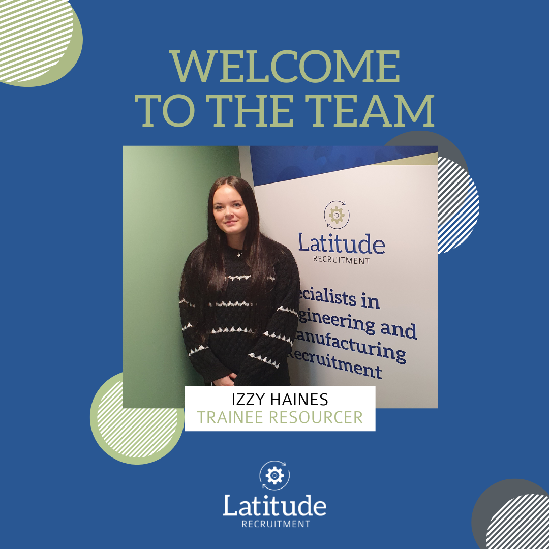 Welcome to Izzy who has joined us as a Trainee Resourcer